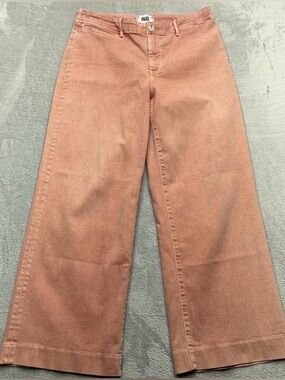 PAIGE Wide-Leg Jeans in Dusty Rose Pink